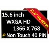 PANTALLA LED 15.6" STANDARD WXGA HD 1366*768 40 PINES