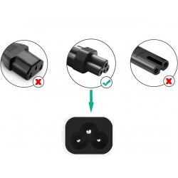 CABLE DE PODER PARA CARGADORES DE LAPTOPS